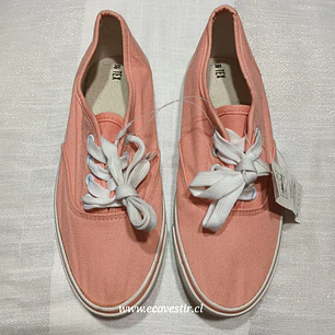 Zapatilla Mujer Lona Rosado Salmón Tex Talla 36