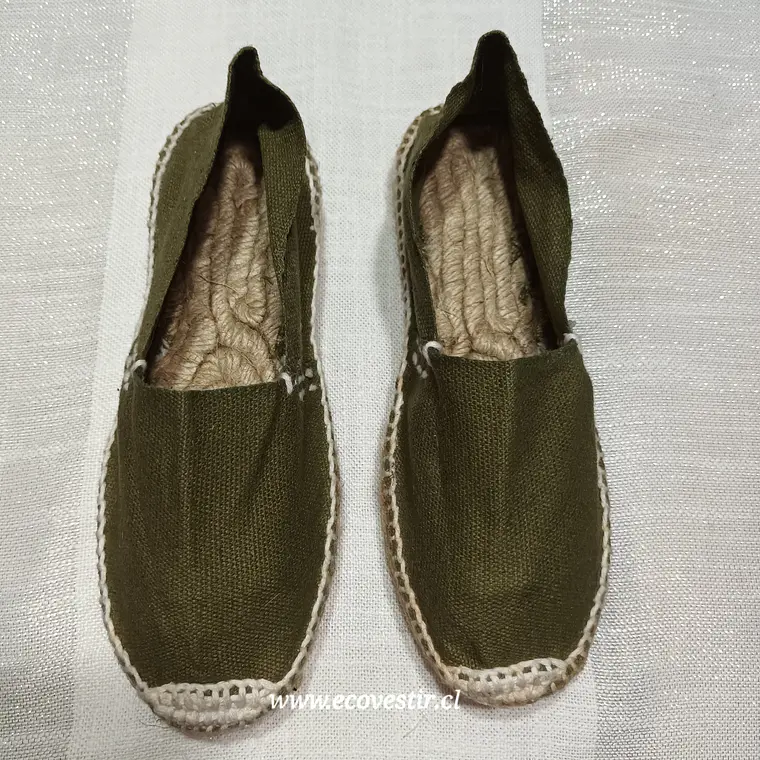 Alpargata Artesania Verde Musgo talla 31  3
