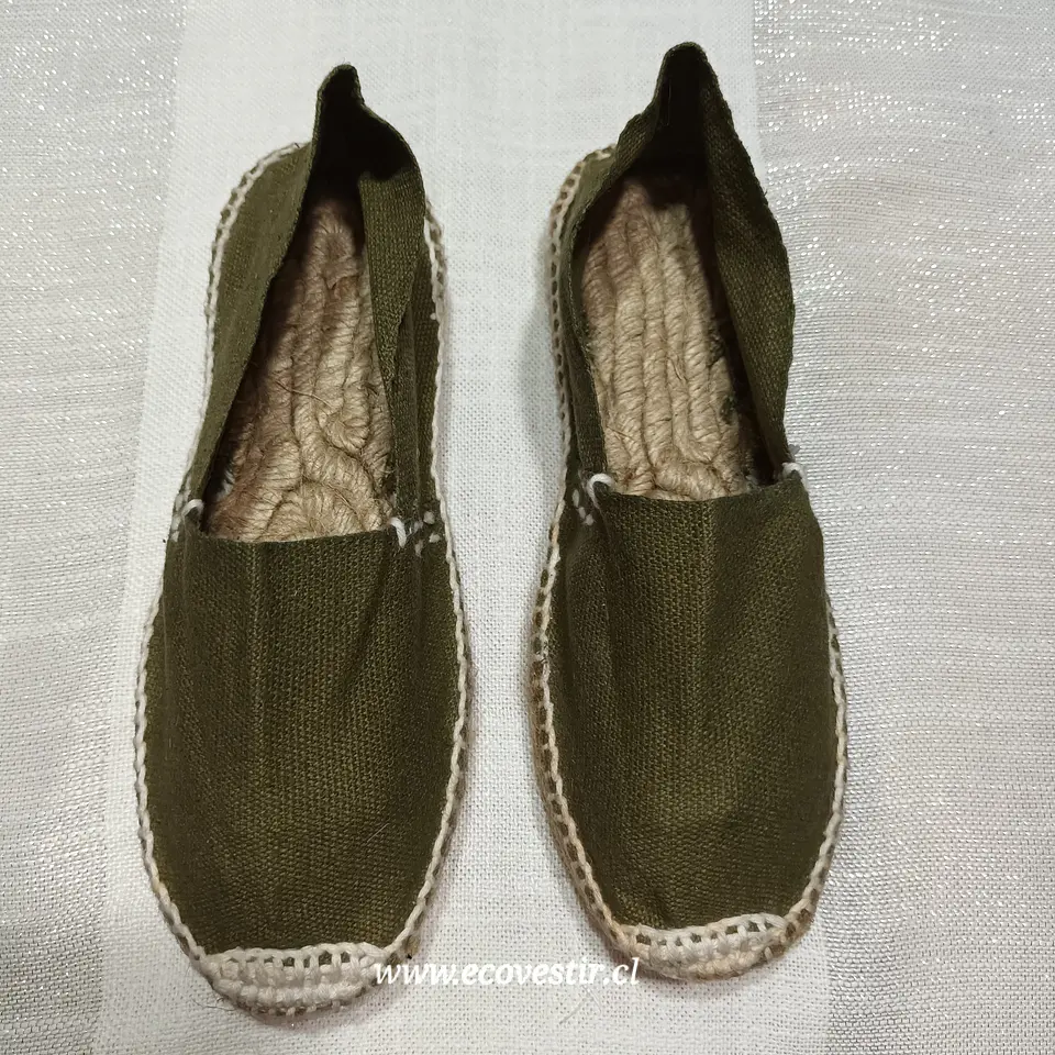 Alpargata Artesania Verde Musgo talla 31  3