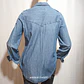 Blusa Mujer Denim  Express Azul Talla S - Miniatura 4