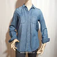 Blusa Mujer Denim  Express Azul Talla S - Miniatura 1