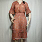 Vestido Mujer Midi Translúcido Terracota Yasholia Talla XS - Miniatura 1