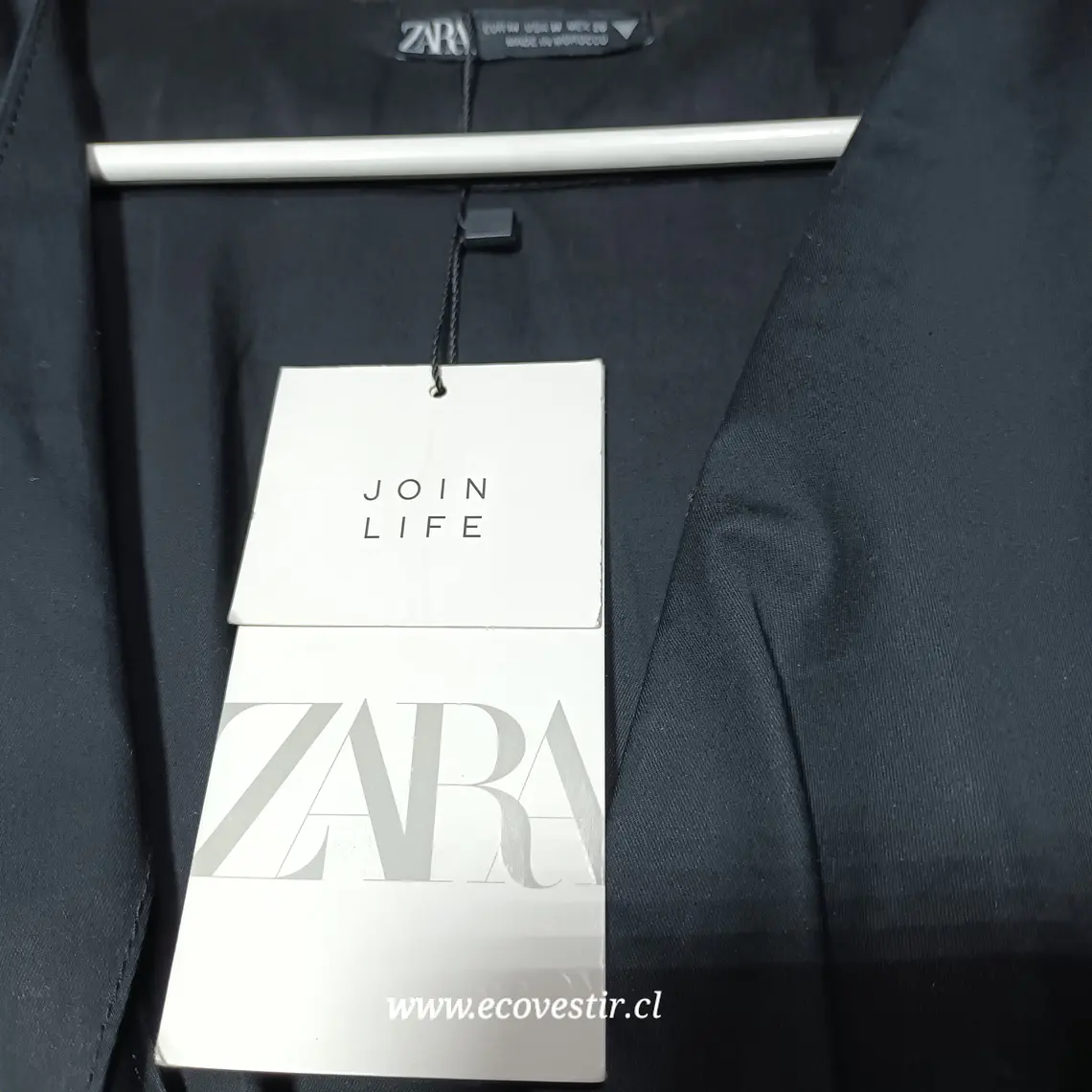Vestido Corto Semiformal Negro Zara Talla M  4