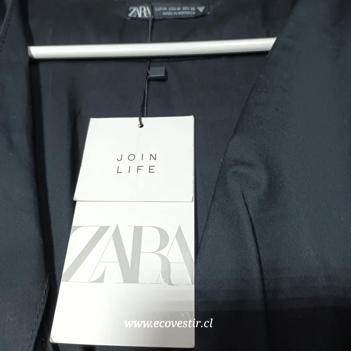 Vestido Corto Semiformal Negro Zara Talla M  4