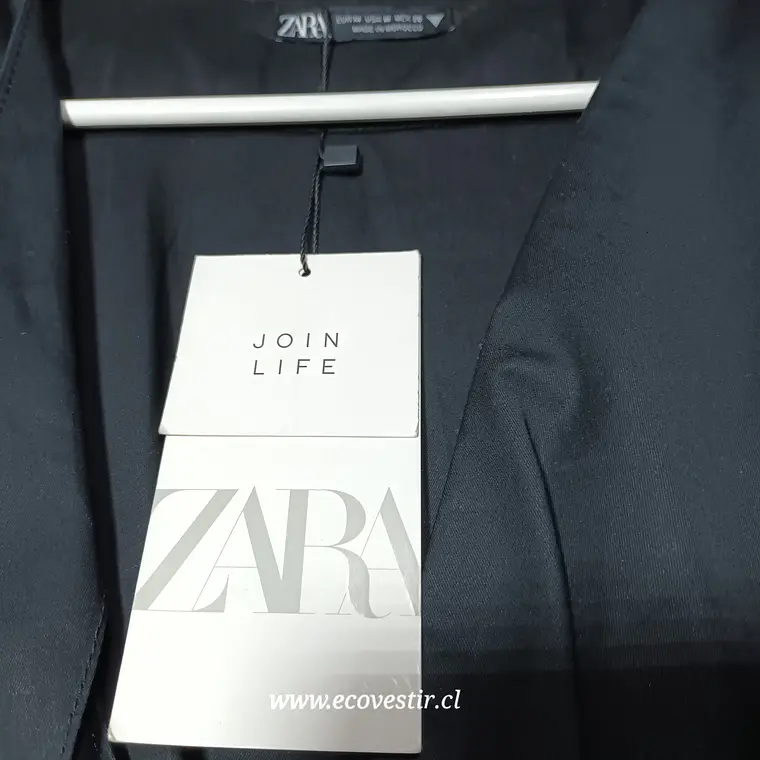 Vestido Corto Semiformal Negro Zara Talla M  4
