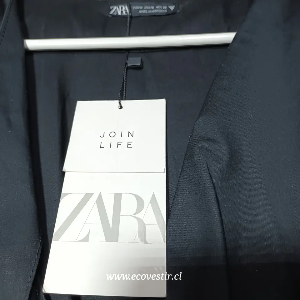 Vestido Corto Semiformal Negro Zara Talla M  4