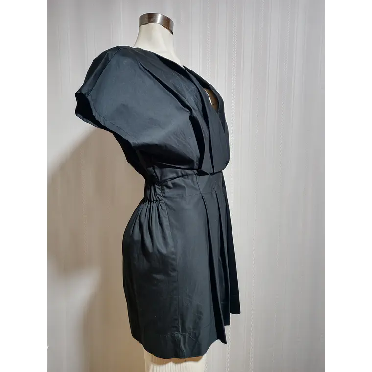 Vestido Corto Semiformal Negro Zara Talla M  3