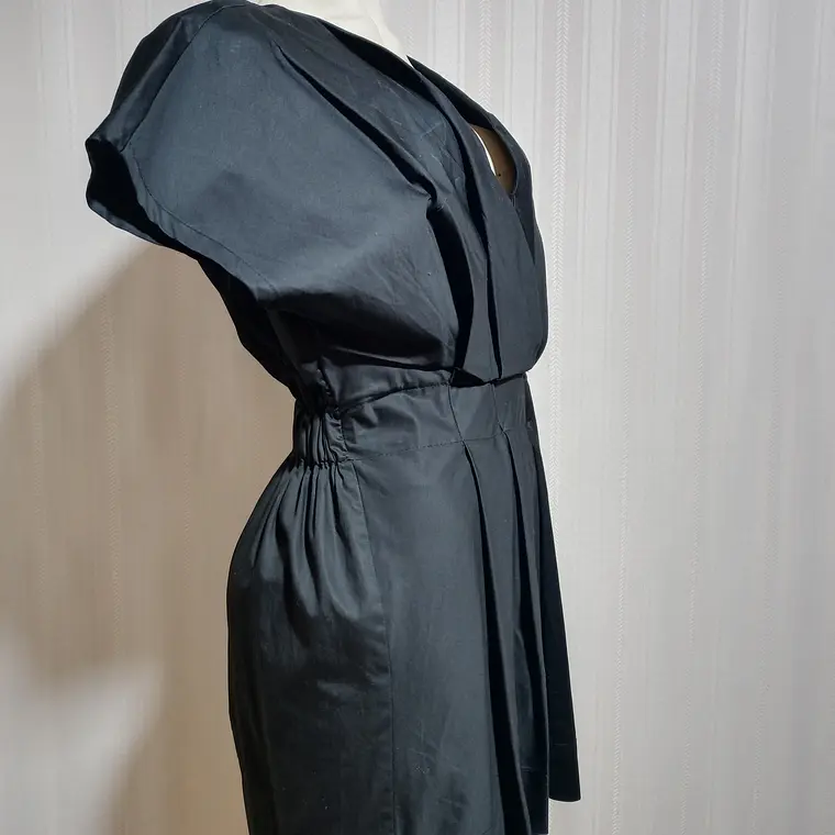 Vestido Corto Semiformal Negro Zara Talla M  3