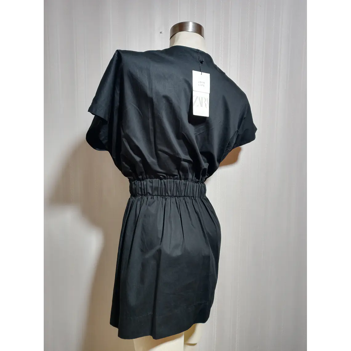 Vestido Corto Semiformal Negro Zara Talla M  2