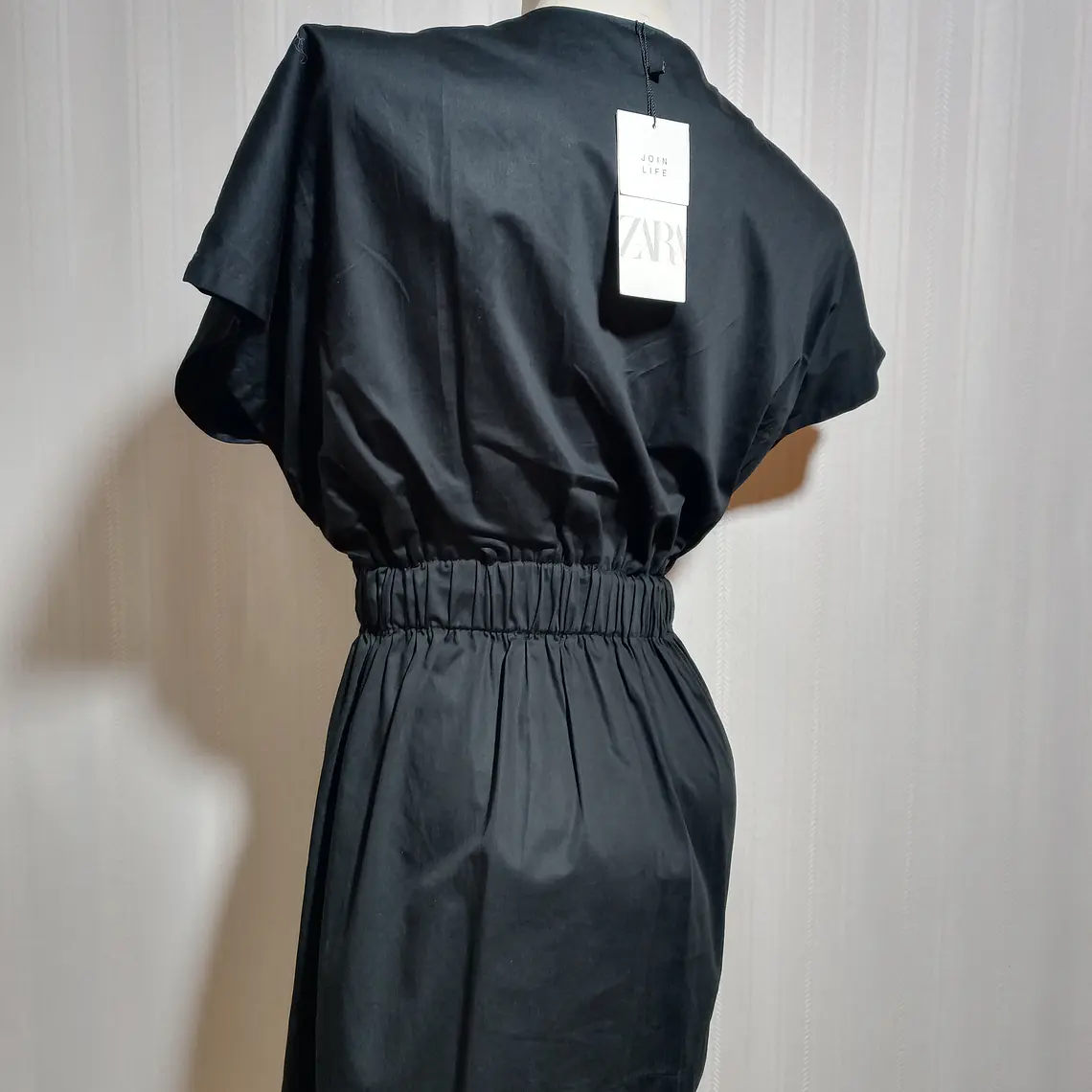 Vestido Corto Semiformal Negro Zara Talla M  2