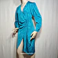 Vestido Cruzado Midi Billy Jack Fortter Azul Turquesa Talla 7-8 - Miniatura 3