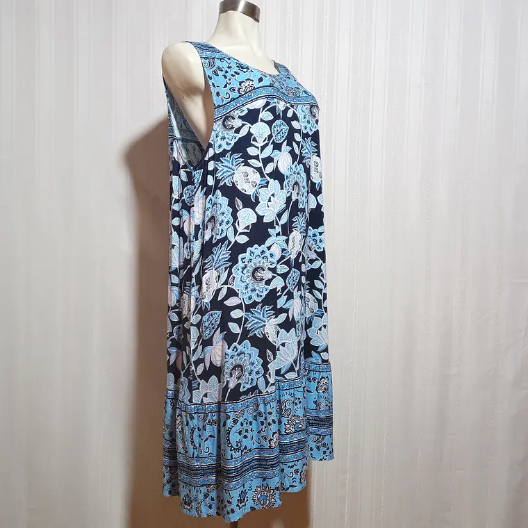 Vestido Mujer Floral Multicolor Loft Talla 16-18 1