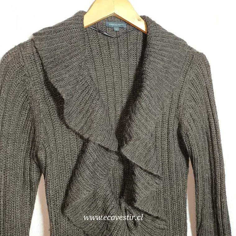 Cardigan Mujer Verde Musgo Free | Quent Talla L 3