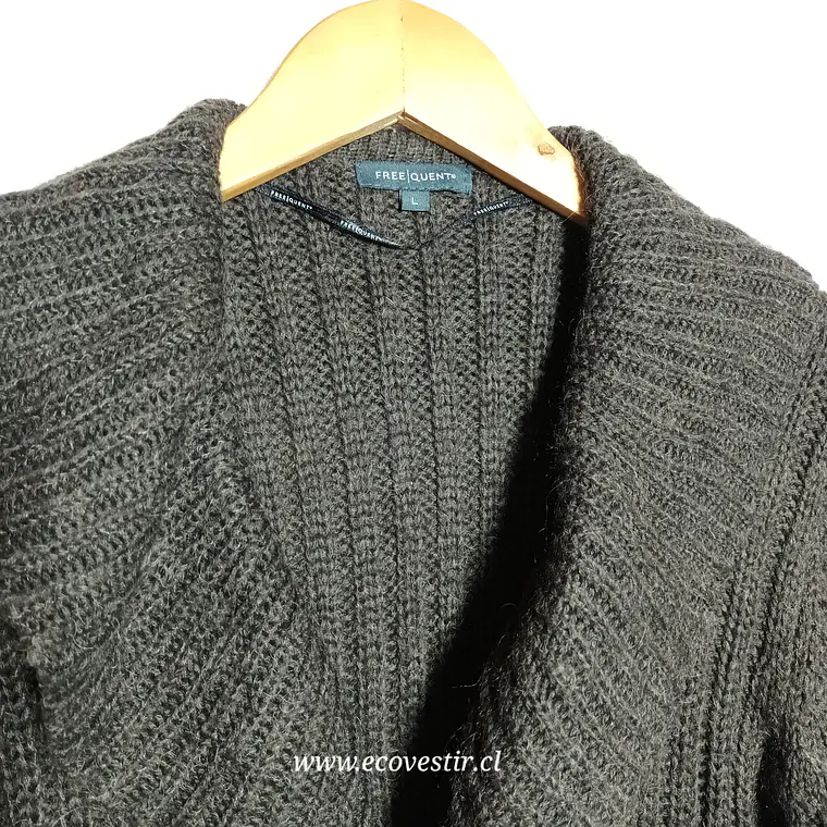 Cardigan Mujer Verde Musgo Free | Quent Talla L 4