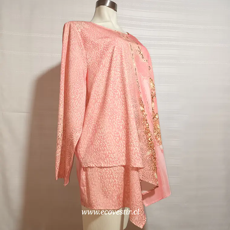 Blusa Asimétrica Tipo Túnica Multicolor Talla 3XL 2
