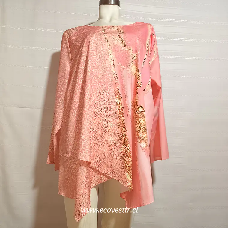 Blusa Asimétrica Tipo Túnica Multicolor Talla 3XL 1