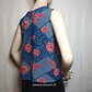 Blusa Sin Manga Floreada Today Azul Talla M - Miniatura 4