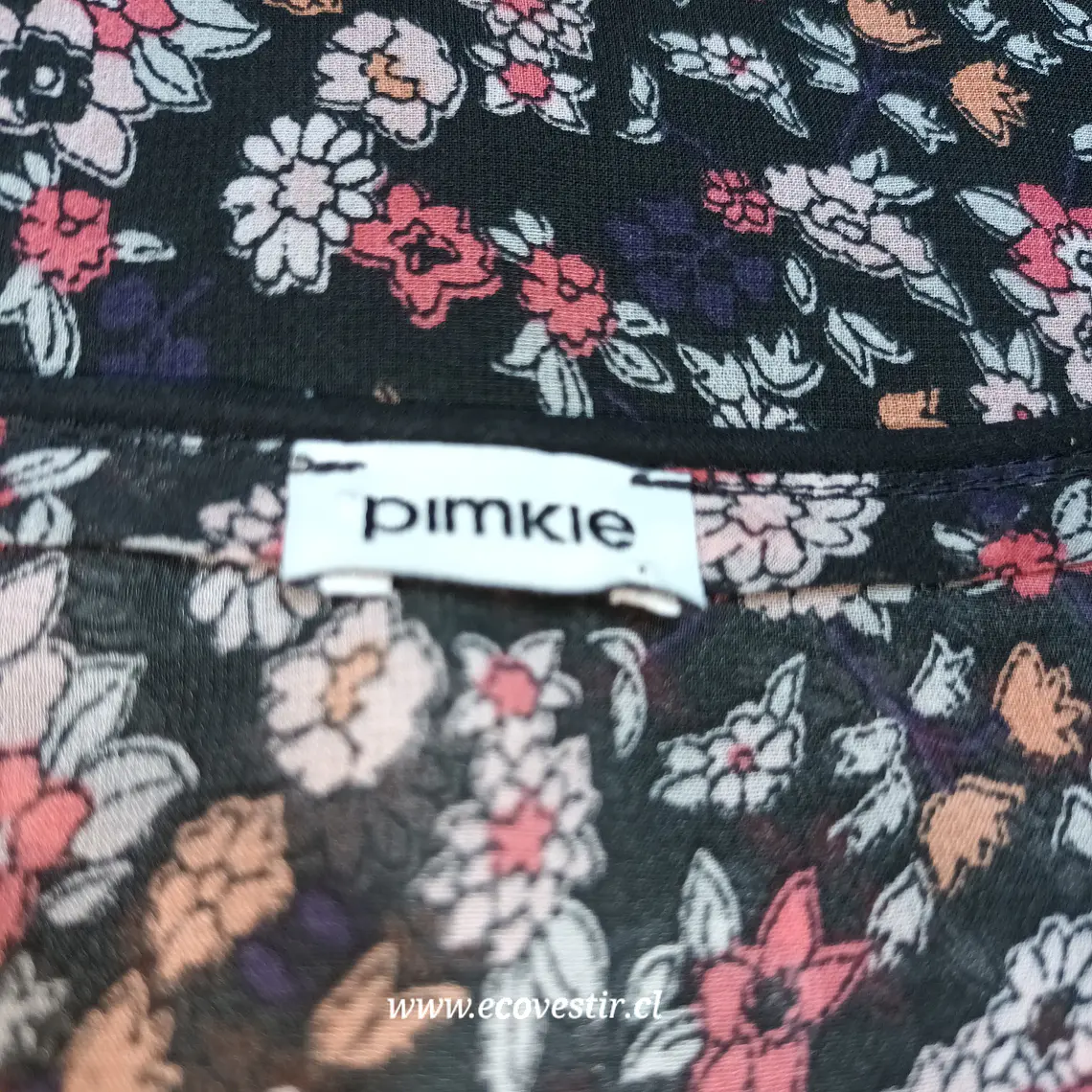  Blusa Tirantes Mujer Traslúcida Floral Pimkie Talla S 5