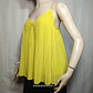 Top Plisado de Tirantes Massimo Dutti Amarillo Talla 38  - Miniatura 3