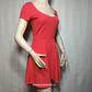 Vestido Mujer Rojo Manga Corta Stradivarius Talla M - Miniatura 2