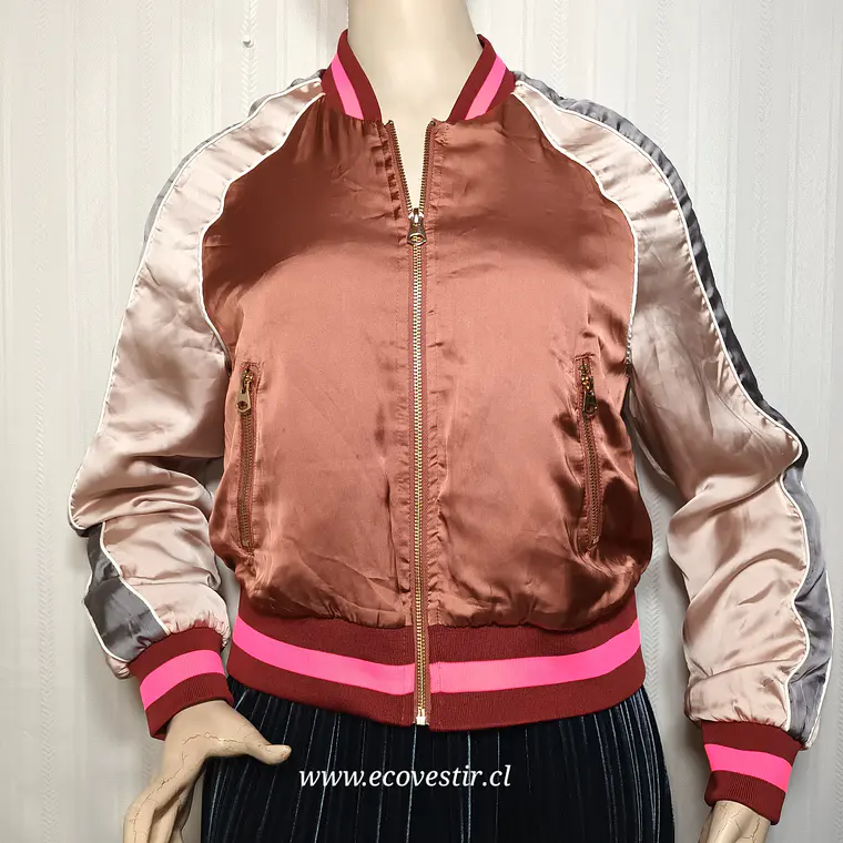 Chaqueta Bomber Mujer DIVIDED H&M Multicolor Talla 42 1