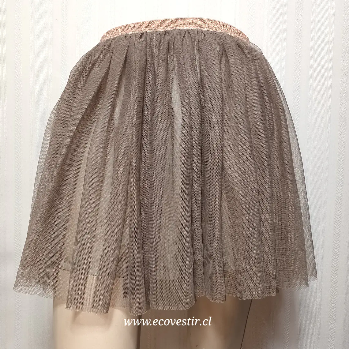 Falda de Tul Café Niña Zara Girls Talla 13/14  1