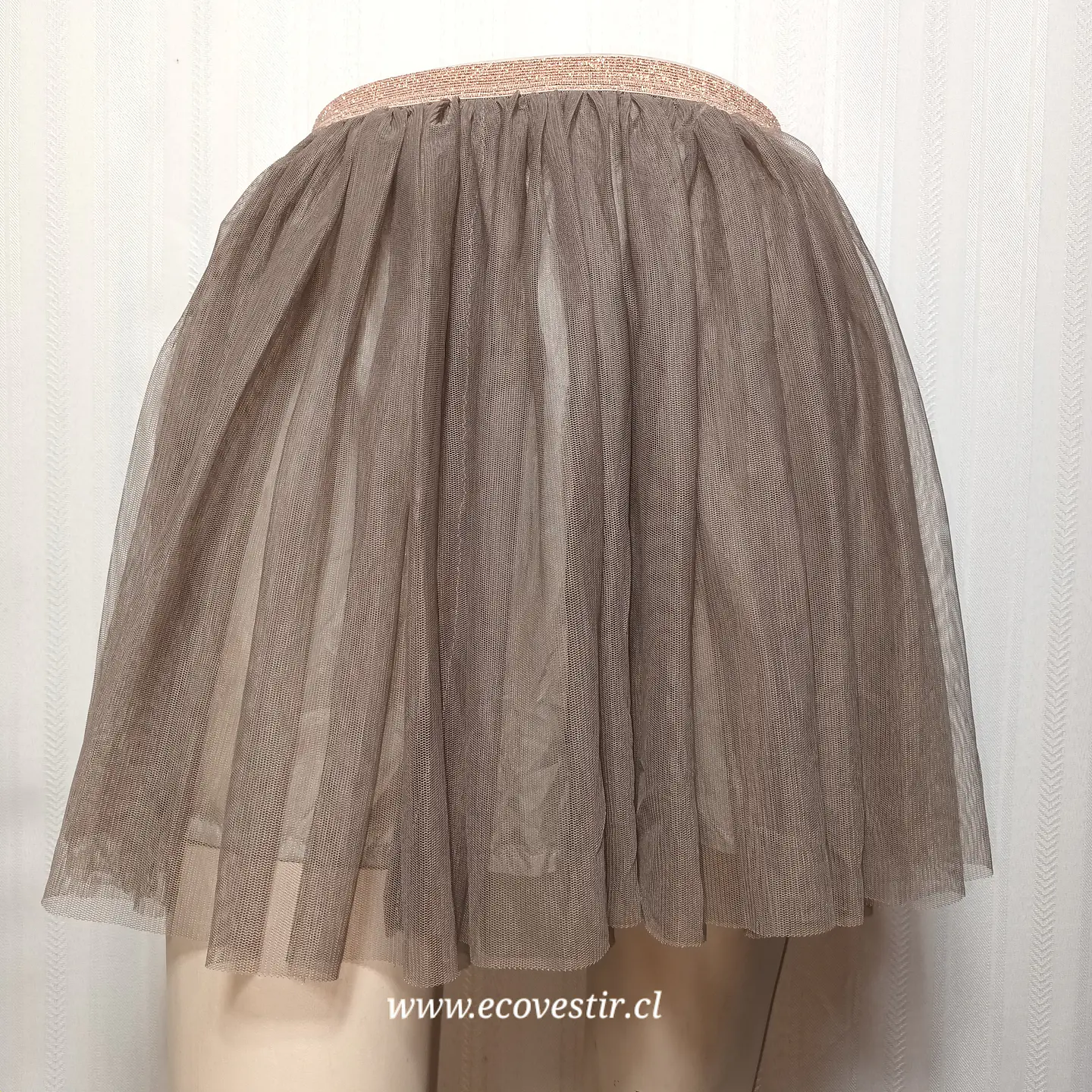 Falda de Tul Café Niña Zara Girls Talla 13/14  1
