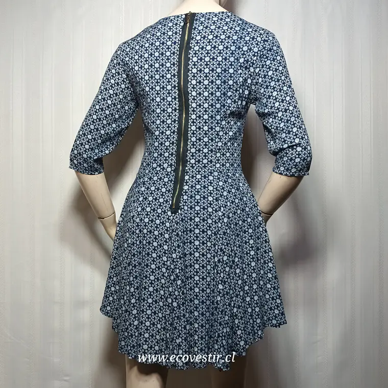  Vestido Corto Azul Estampado Floral Lili & Lala - Talla S  4