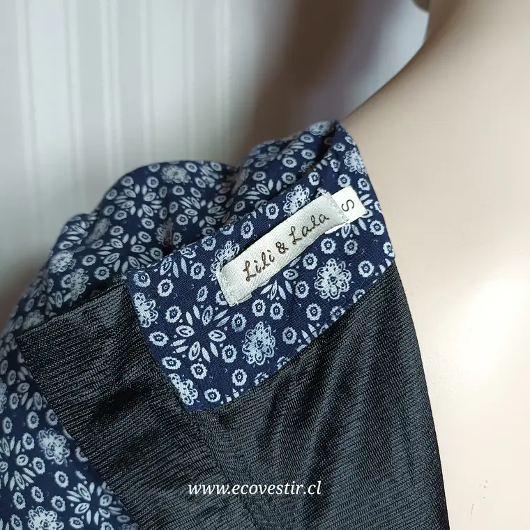  Vestido Corto Azul Estampado Floral Lili & Lala - Talla S  5