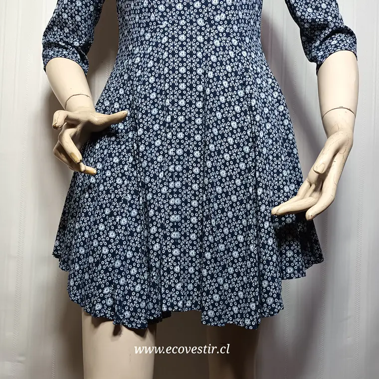  Vestido Corto Azul Estampado Floral Lili & Lala - Talla S  6