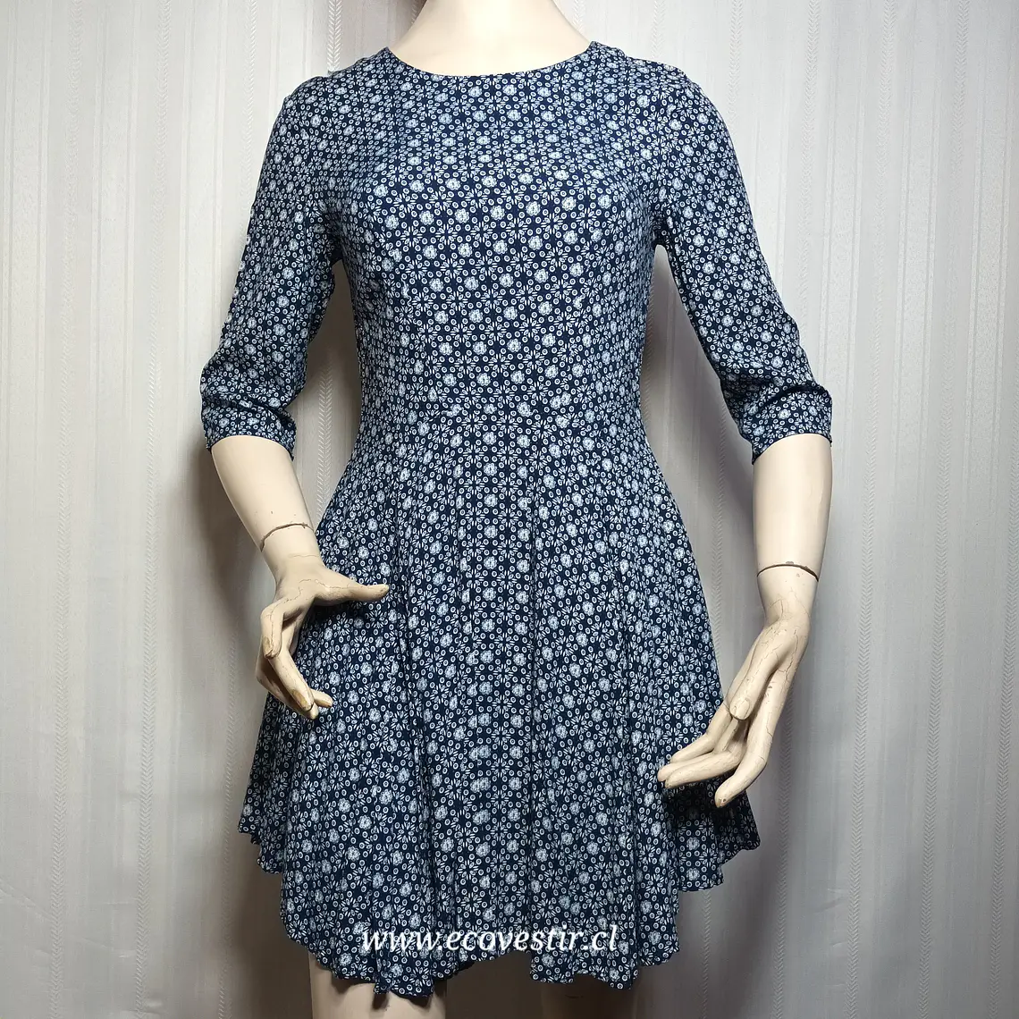  Vestido Corto Azul Estampado Floral Lili & Lala - Talla S  2