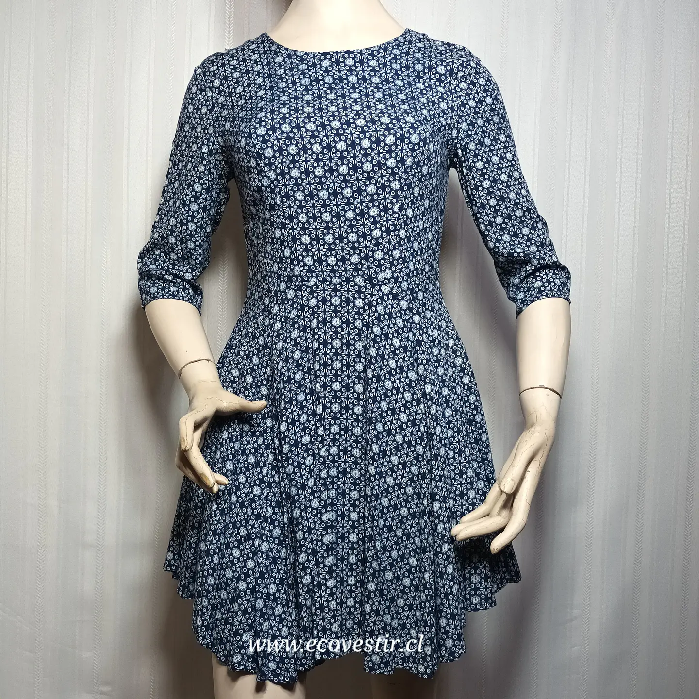  Vestido Corto Azul Estampado Floral Lili & Lala - Talla S  2