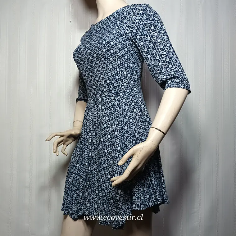  Vestido Corto Azul Estampado Floral Lili & Lala - Talla S  3