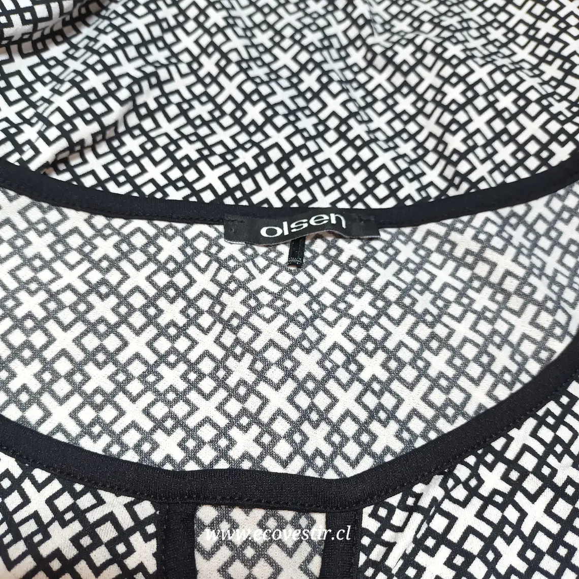  Blusa Olse Gris Estampada Sin Mangas | Talla 40 Poliamida 5