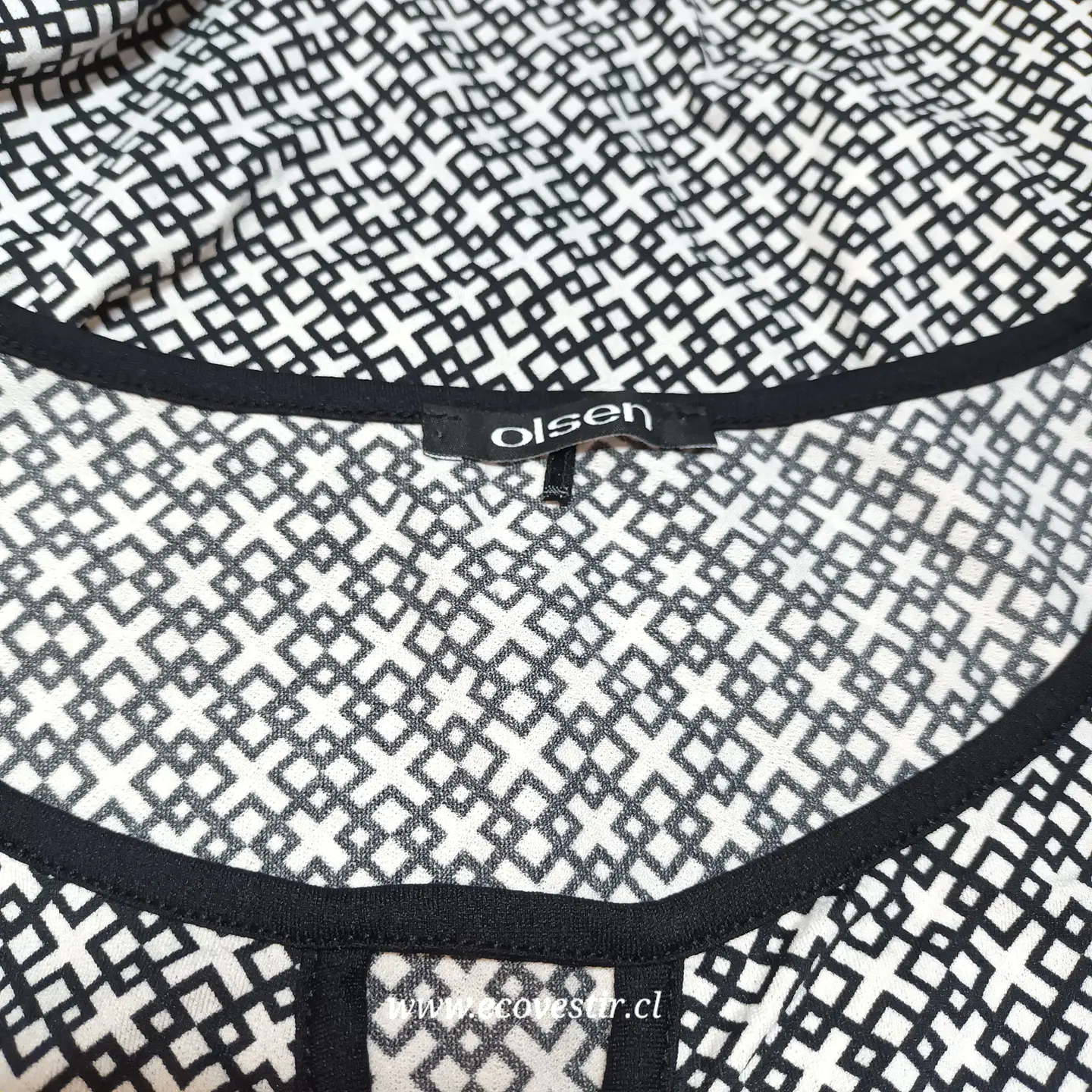  Blusa Olse Gris Estampada Sin Mangas | Talla 40 Poliamida 5