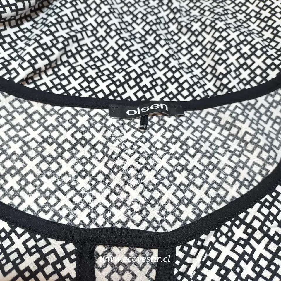  Blusa Olse Gris Estampada Sin Mangas | Talla 40 Poliamida 5