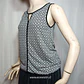  Blusa Olse Gris Estampada Sin Mangas | Talla 40 Poliamida - Miniatura 3
