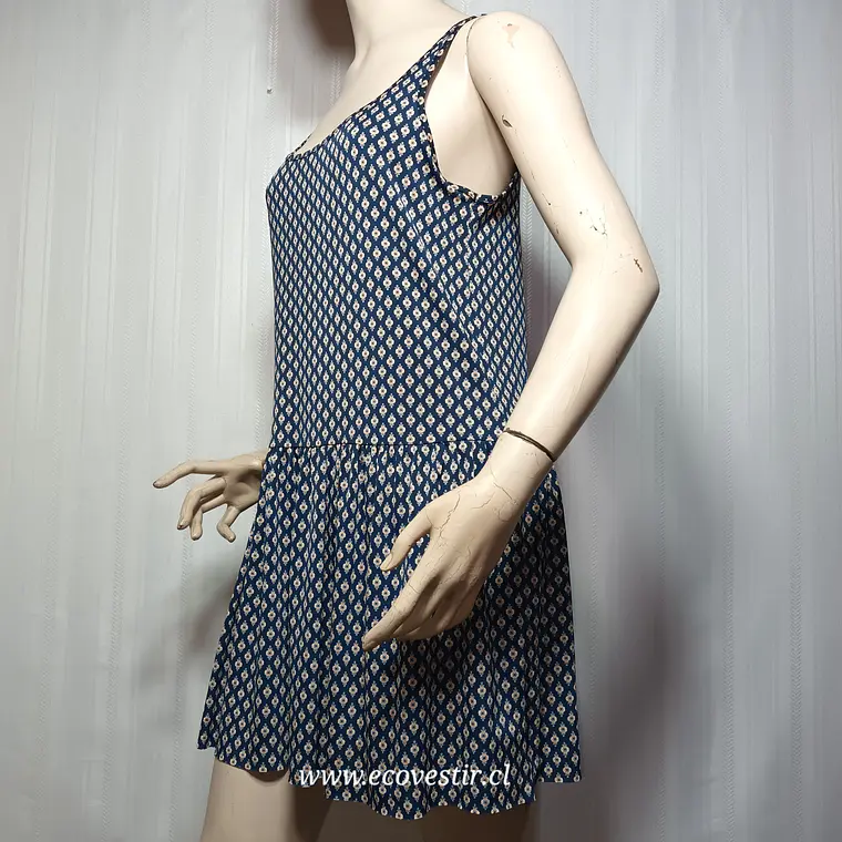 Vestido Corto Sin Mangas Estampado Pull & Bear - Talla L 3