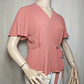 Blusa Cruzada Estilo Wrap Rosada – Monteau Talla XL - Miniatura 1