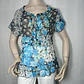 Blusa Chifón Semitransparente Multicolor ME & ME Talla M - Miniatura 1