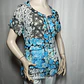 Blusa Chifón Semitransparente Multicolor ME & ME Talla M - Miniatura 2