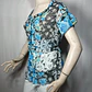 Blusa Chifón Semitransparente Multicolor ME & ME Talla M - Miniatura 3