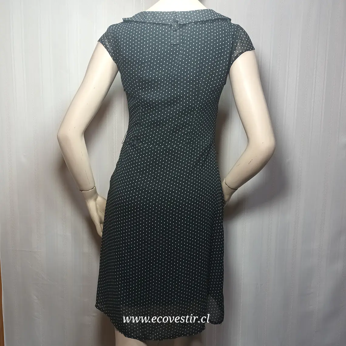 Vestido H&M Negro con Lunares Talla 36 4