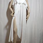 Vestido Playero H&M Blanco Strapless Cruzado-Volante Talla M - Miniatura 2