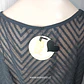 Blusa Traslúcido Negro Manga Corta Inside Talla S  - Miniatura 5