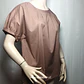 Blusa Mujer Rosa Nude Manga Corta MARLOTA Talla 42 - Miniatura 1