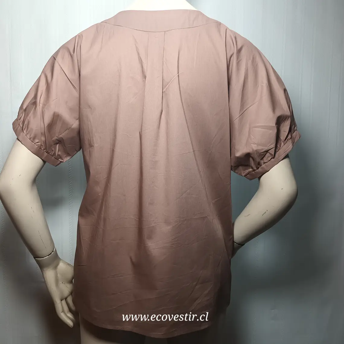Blusa Mujer Rosa Nude Manga Corta MARLOTA Talla 42 4