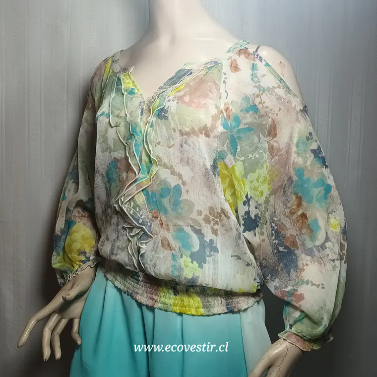 Blusa Estampado Floral Mujer Dept Talla L | EcoVestir 3