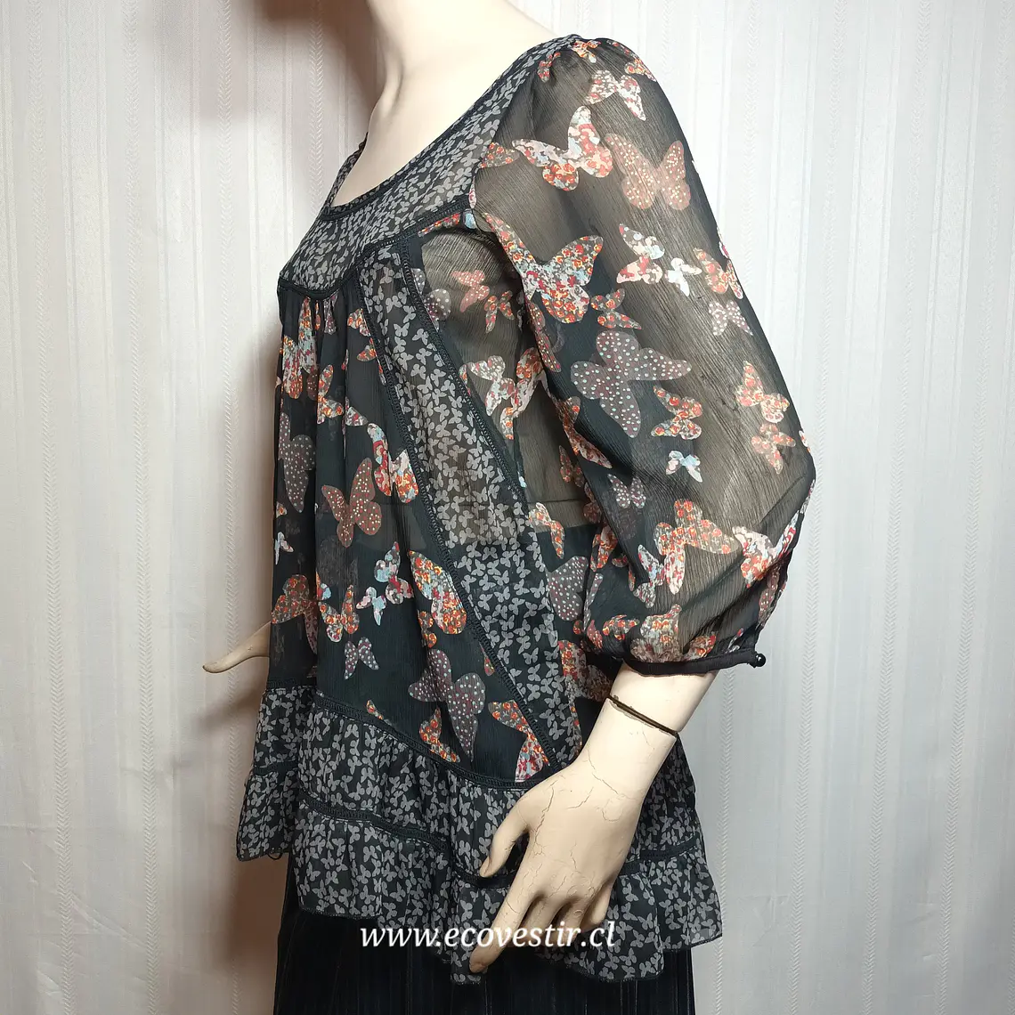 Blusa Transparente de Mariposas Atmosphere - Talla 40 | EcoVestir 3