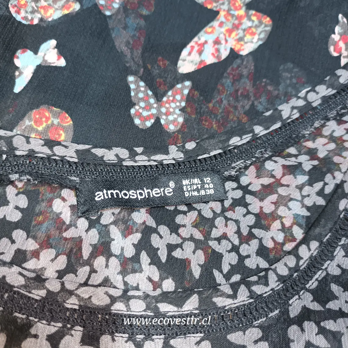 Blusa Transparente de Mariposas Atmosphere - Talla 40 | EcoVestir 5